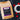 CoffeeAM Black Forest Cake coffee package with a cup of coffee and cherries on a dark background