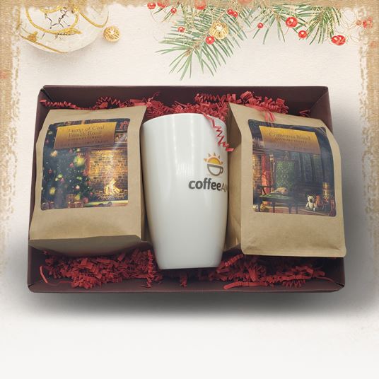 Yuletide Greetings Coffee and Mug Gift set
