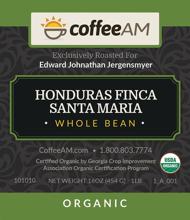 Organic Honduran Finca Santa Maria Coffee