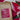 100% maui red catuai coffee on a red background with red tropical flowers