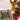 Package of Coffee AM Caribbean Green Tea with a gold teapot and tea leaves on a white background