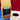 CoffeeAM French Roast coffee package with a cup of coffee on a red and blue background