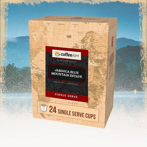 100% Jamaican Blue Mountain Estate, Single Serve, 24 Pack