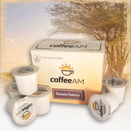 Tanzania Peaberry Coffee, Single Serve