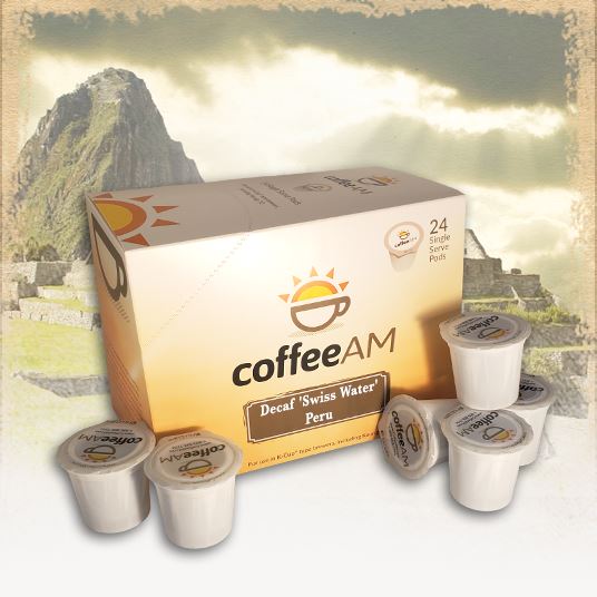 Peru Decaf 'Swiss Water' Coffee, Single Serve