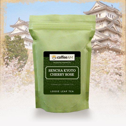 Sencha Kyoto Cherry Rose Green Tea — CoffeeAM